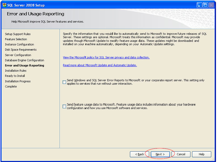 Installation report. SQL:2008. Размещение узлов Server 2008 r2. MS SQL reporting service заявление. Примеры MS SQL service Report.